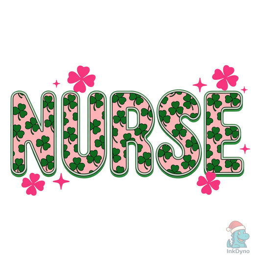 St. Patricks Day Nurse St.Patrick's - DTF Transfer