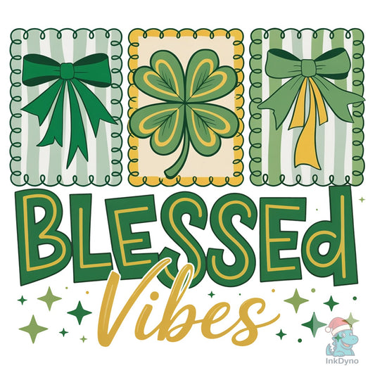 St. Patrick's Day Blessed Vibes - DTF Transfer