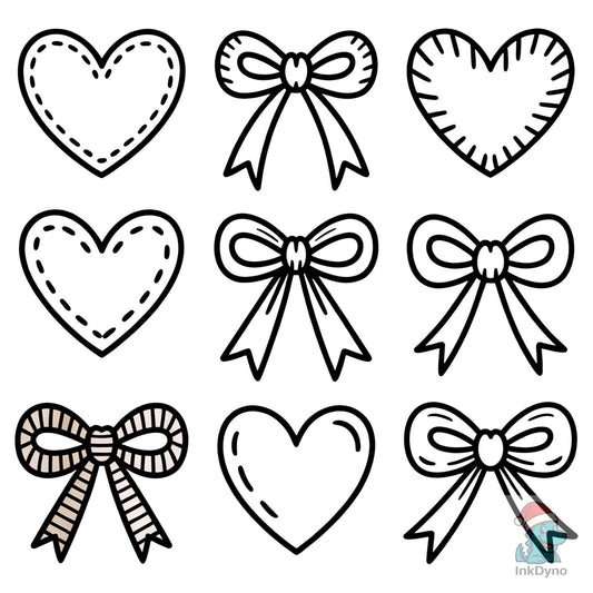 Valentine Coquette Heart Valentine's - DTF Transfer