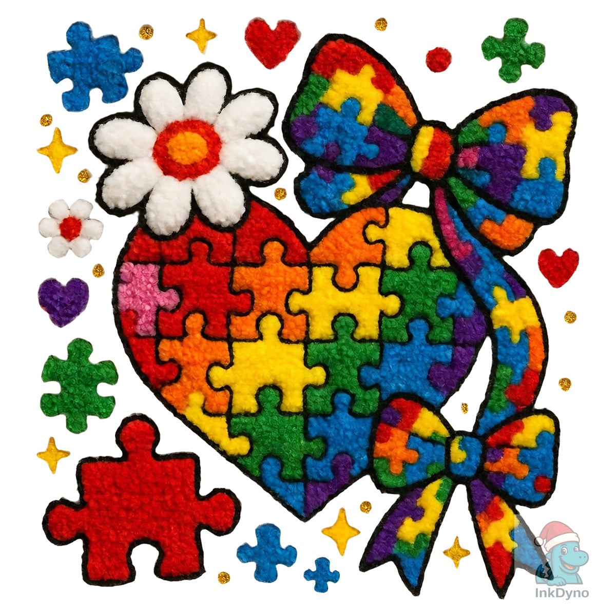 Autism Mom Coquette Bow Faux Yarn Shirt