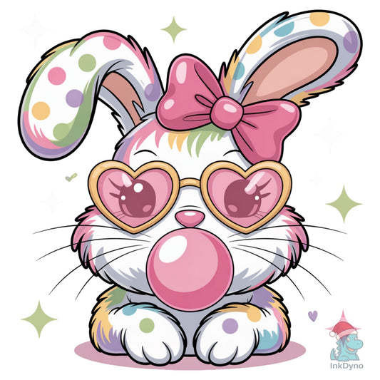 Brushstroke Happy Easter Coquette - DTF Transfer