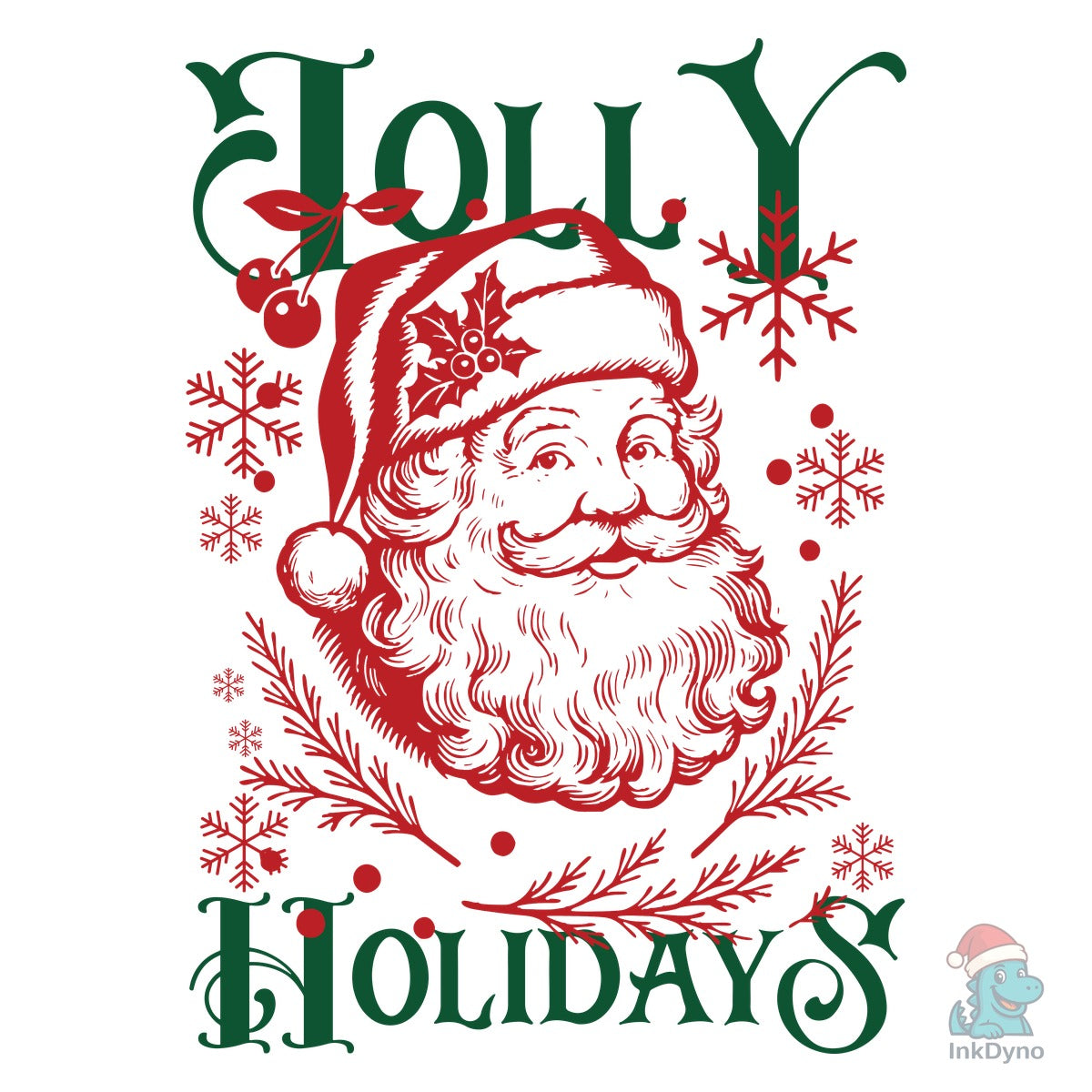 Jolly Holidays Vintage Holiday Typograph