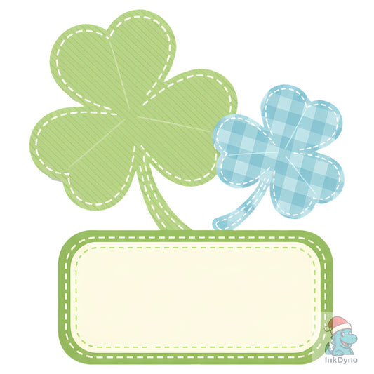 St Patrick's Day Shamrock Label - DTF Transfer