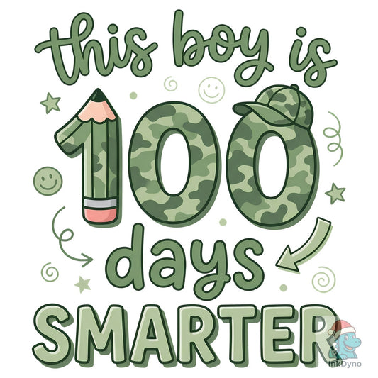 This Boy is 100 Days Smarter - DTF Transfer
