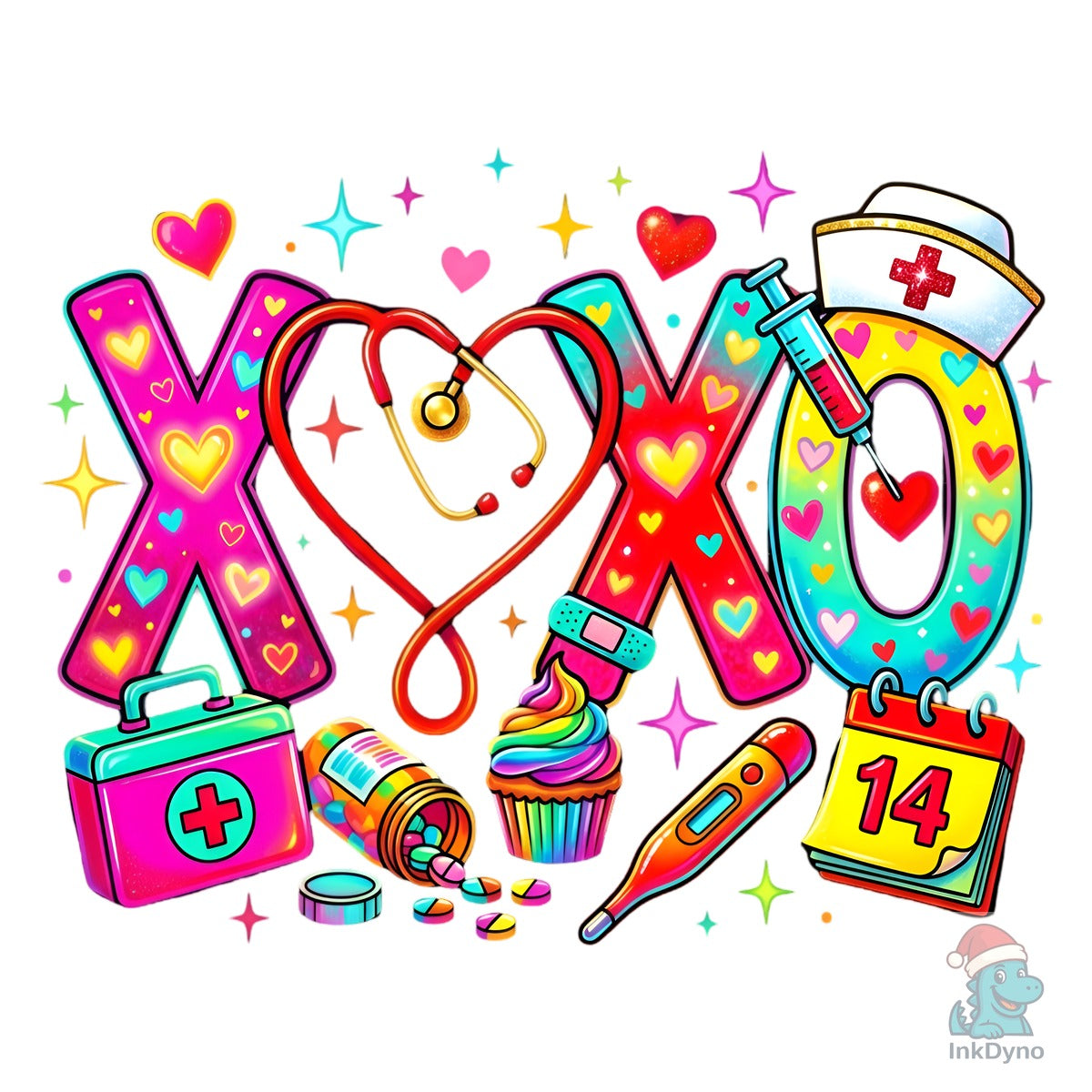 XOXO Nurse Love Medical Design