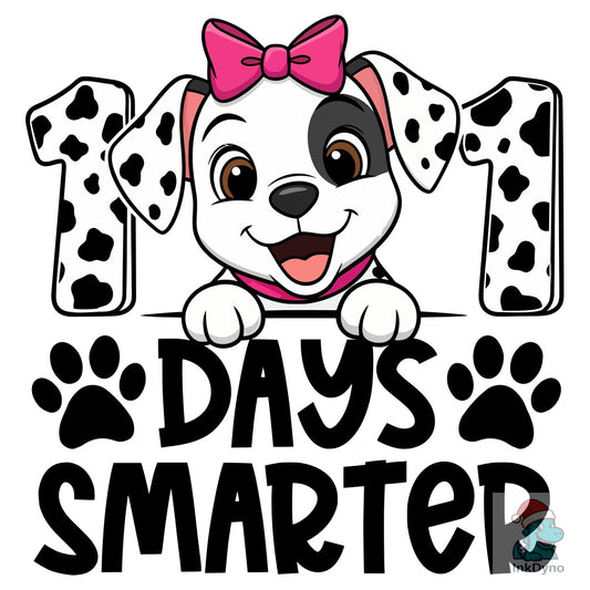 101 Days Smarter Puppy Design - DTF Transfer