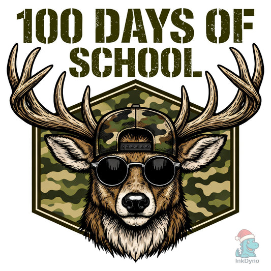 Deer Bucked' 100 Days School Design - DTF Transfer