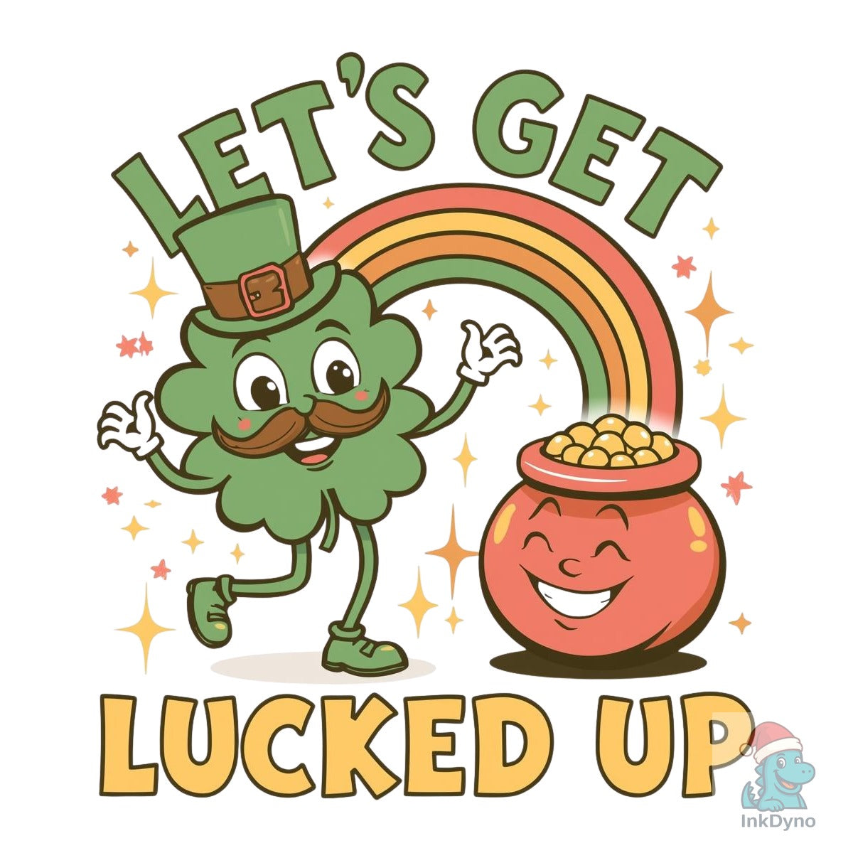 Retro Let's Get Lucked Up St Patrick's