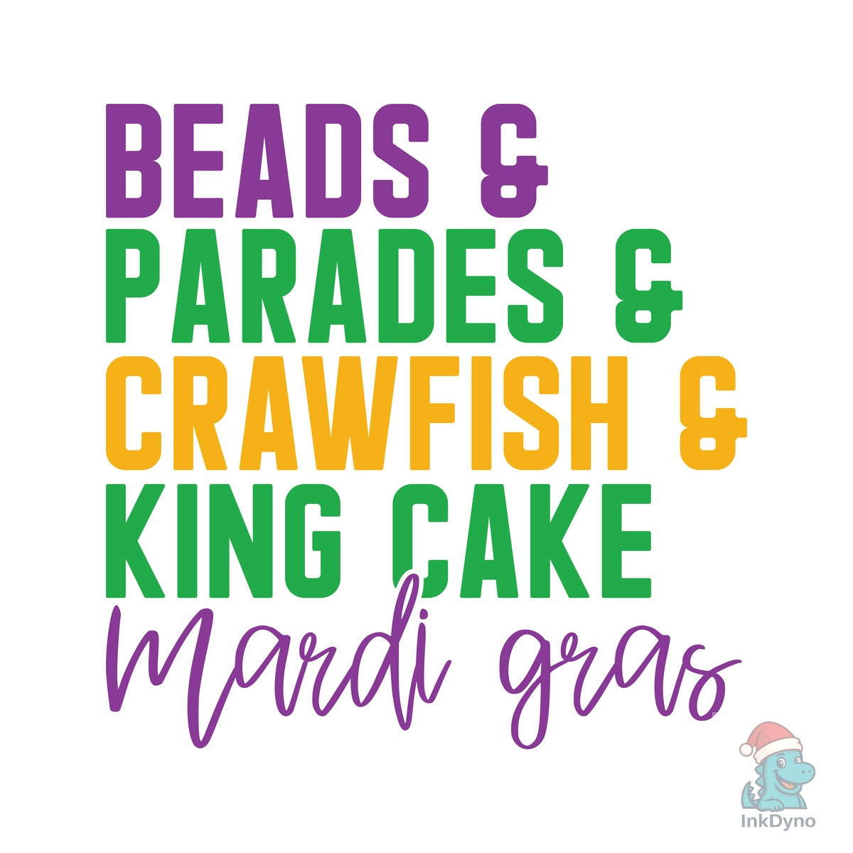 Beads Parades Crawfish King Cake Mardi G