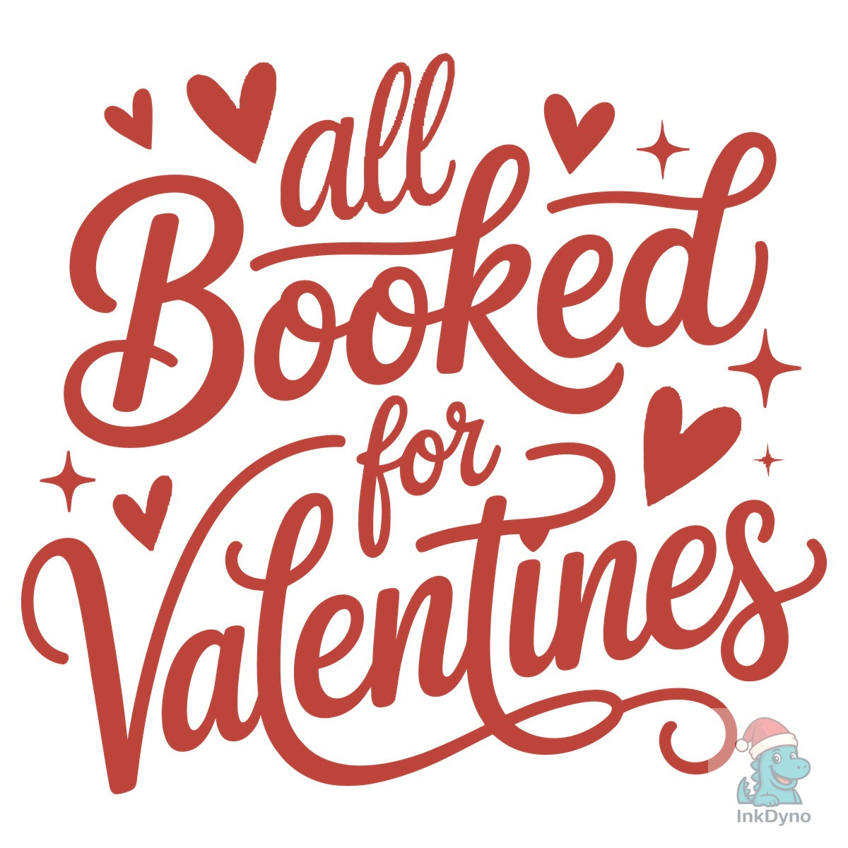 All Booked for Valentines Tshirt Design