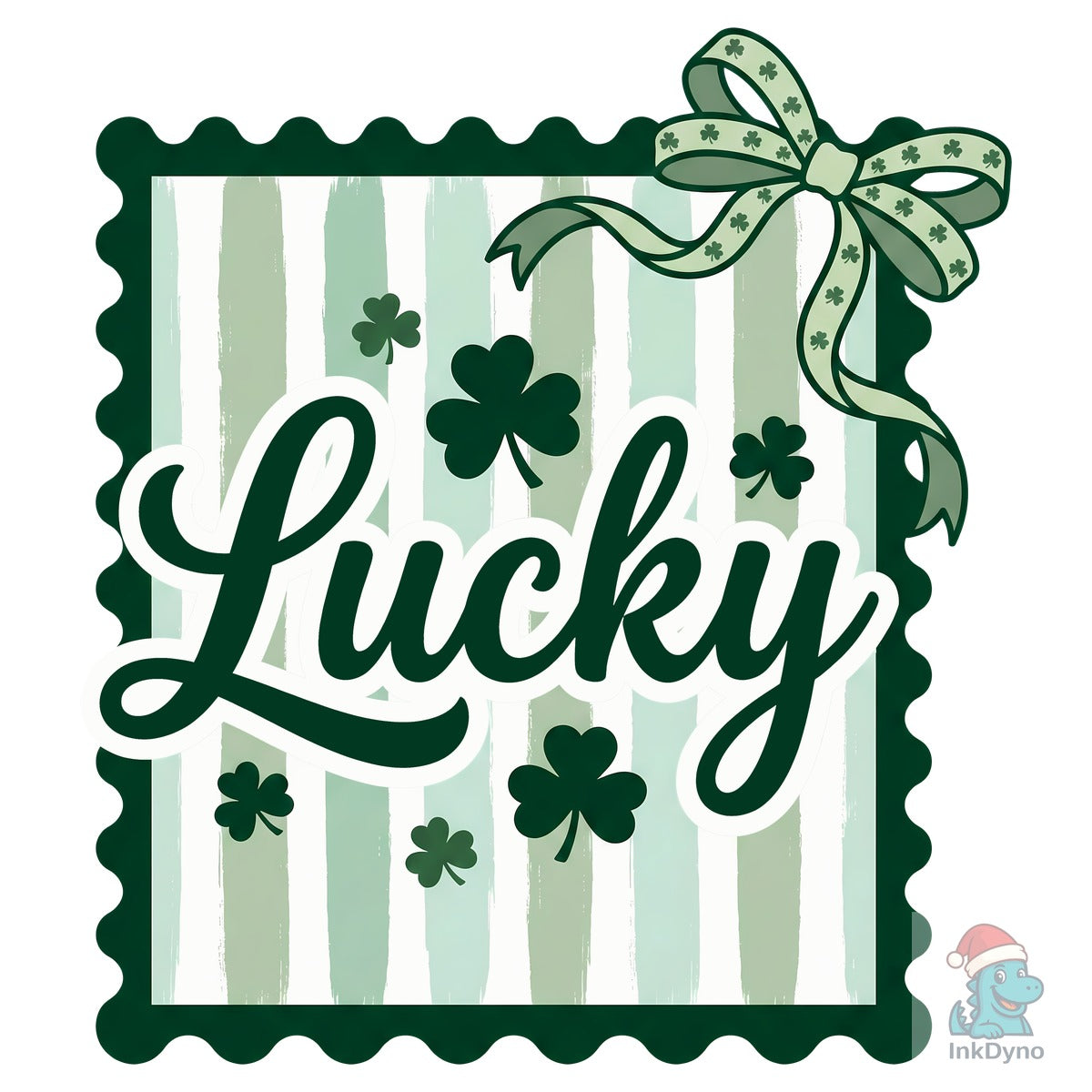 Cute Lucky Clover Bow Sublimation