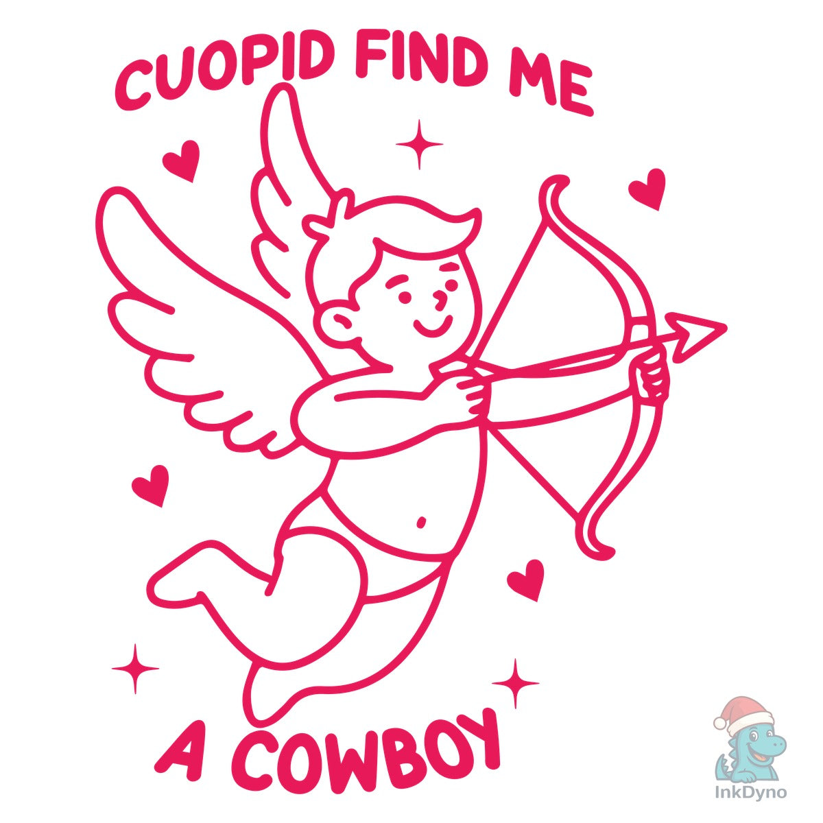 Cupid Find Me a Cowboy Funny Valentine