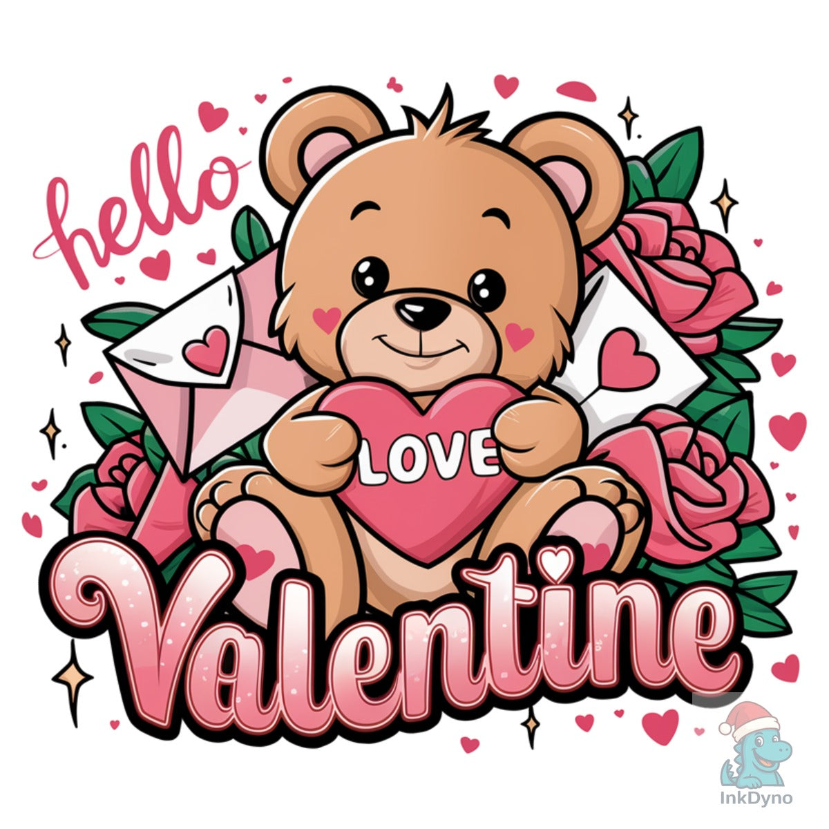 Hello Love Sublimation Valentine