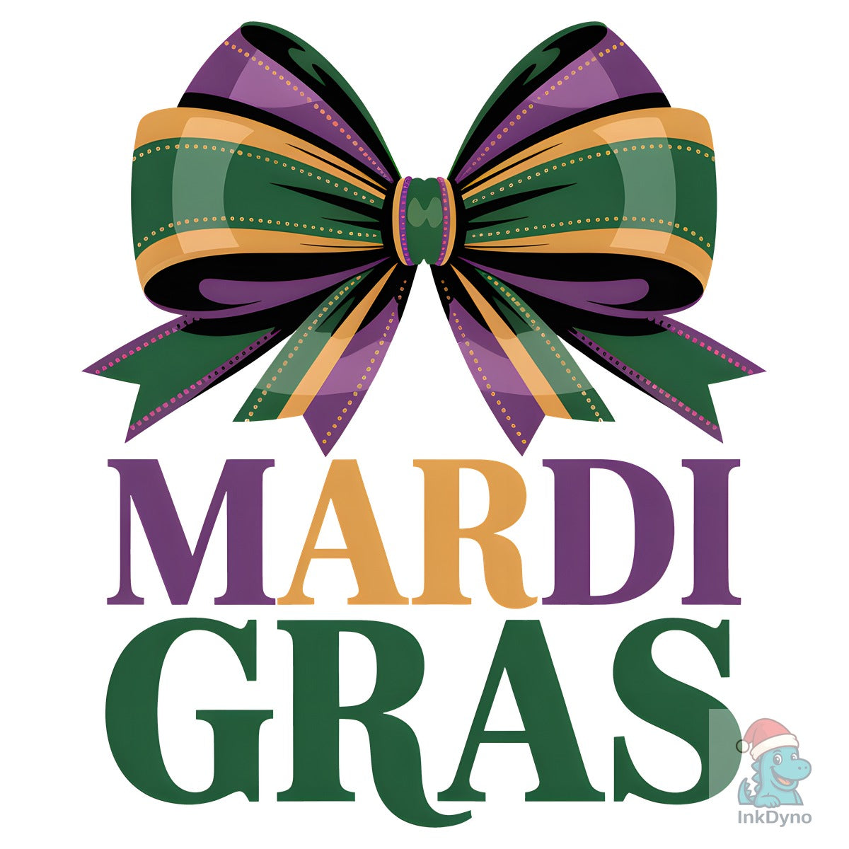 Mardi Gras Bow Design