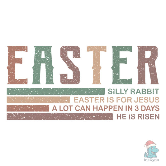 Retro Christian Easter is for Jesus - DTF Transfer