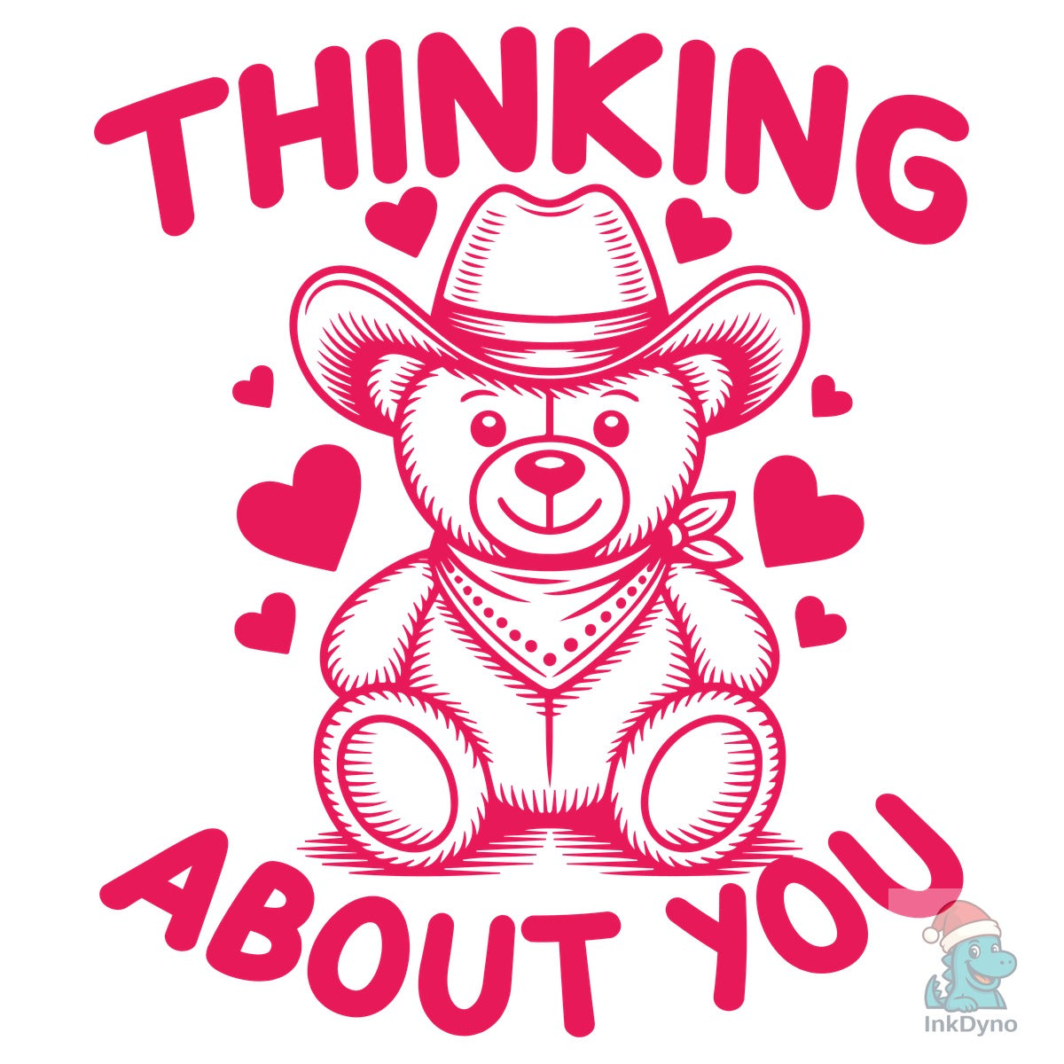 Thinking About You Teddy Bear Cowboy