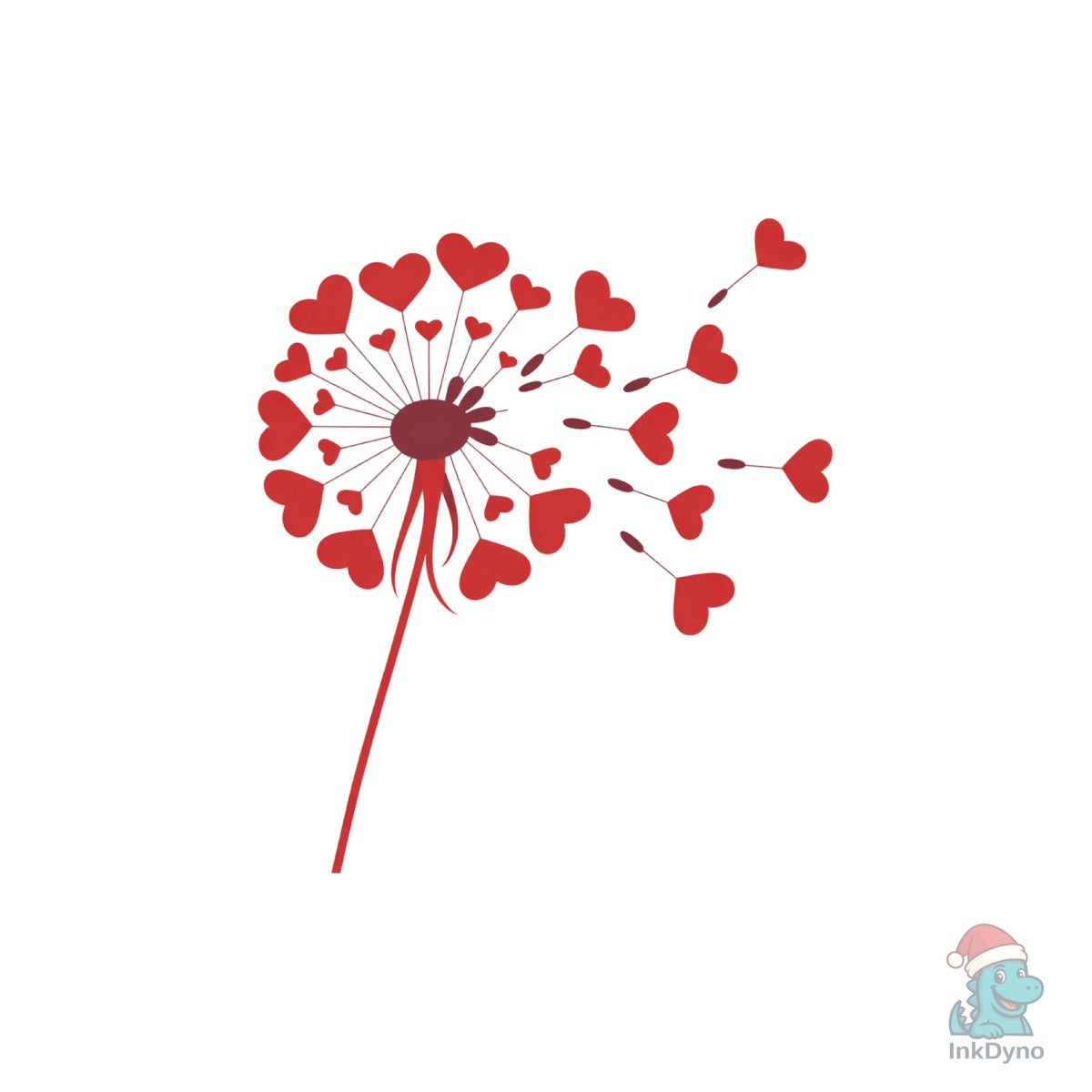 Valentine's Day Heart Dandelion
