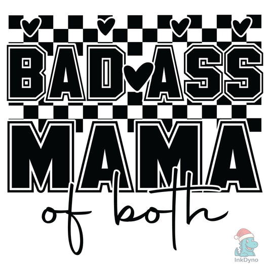 Retro Mama of Both Trending Badass - DTF Transfer