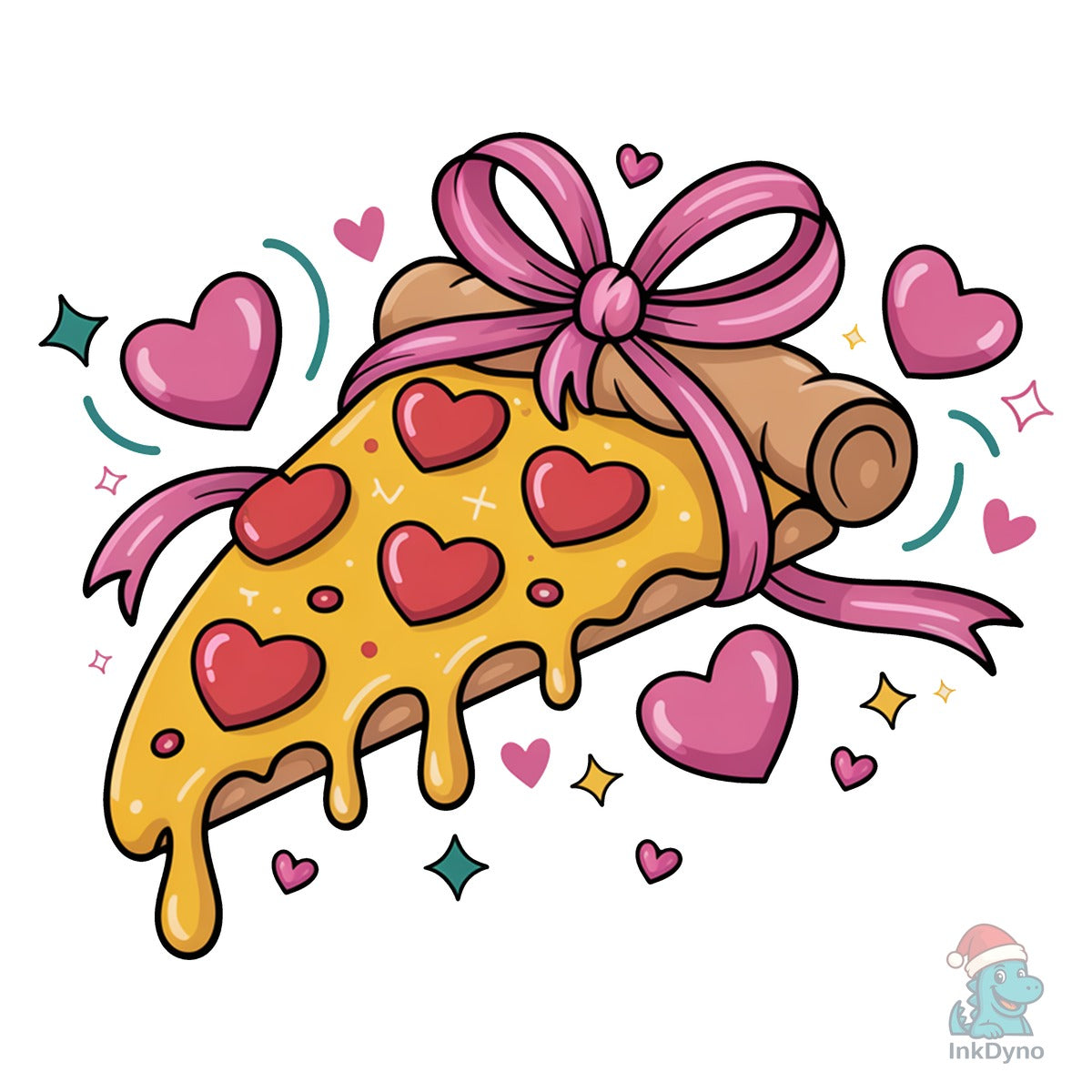 Funny Pizza Valentine Preppy Pizza