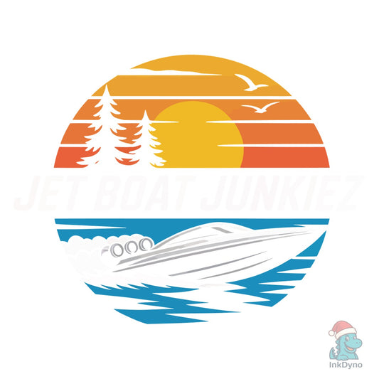 Jet Boat Junkiez T-Shirt Design - DTF Transfer