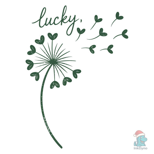 Lucky Dandelion St Patrick's Day - DTF Transfer