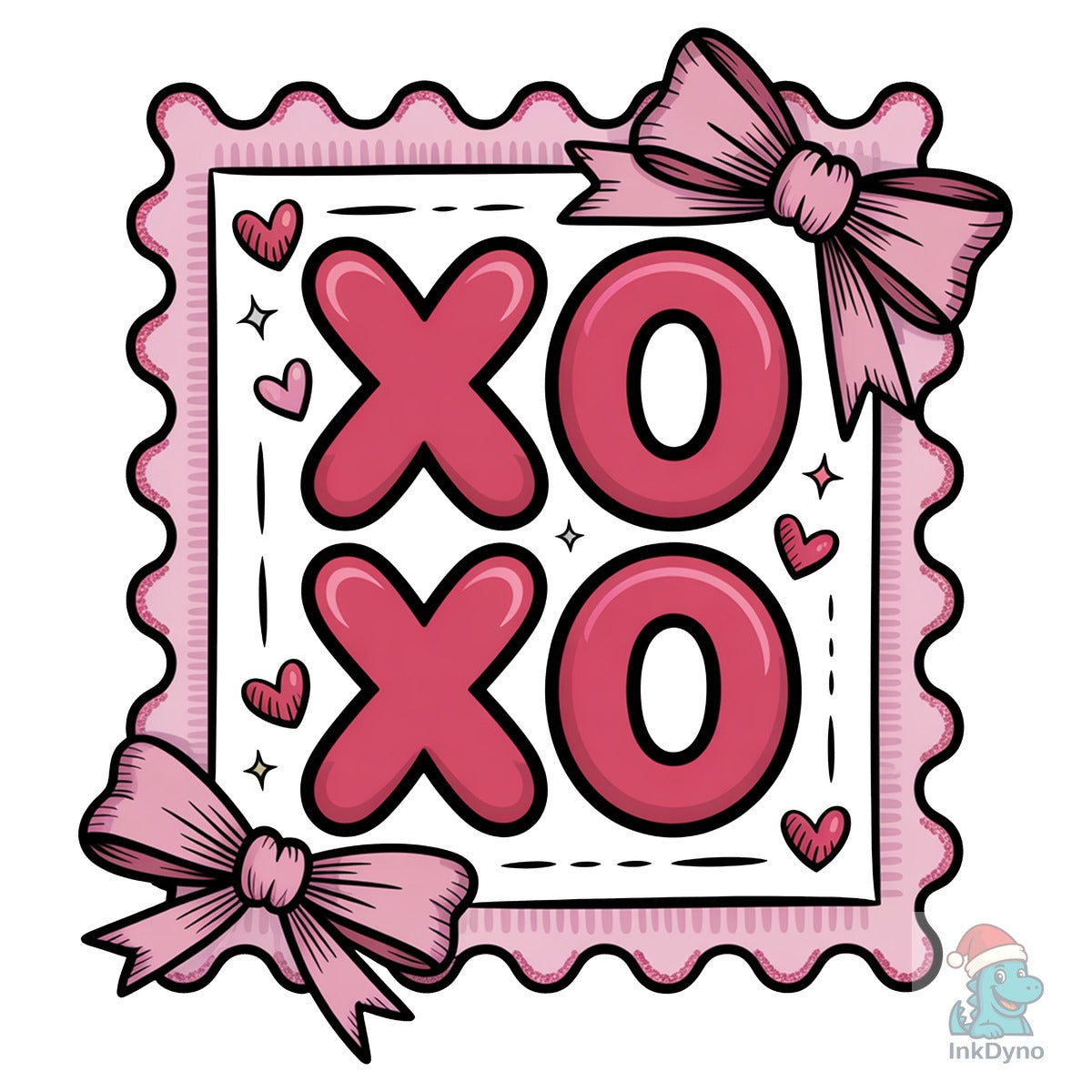XOXO Valentine Preppy Valentine