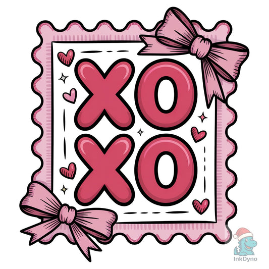XOXO Valentine Preppy Valentine - DTF Transfer