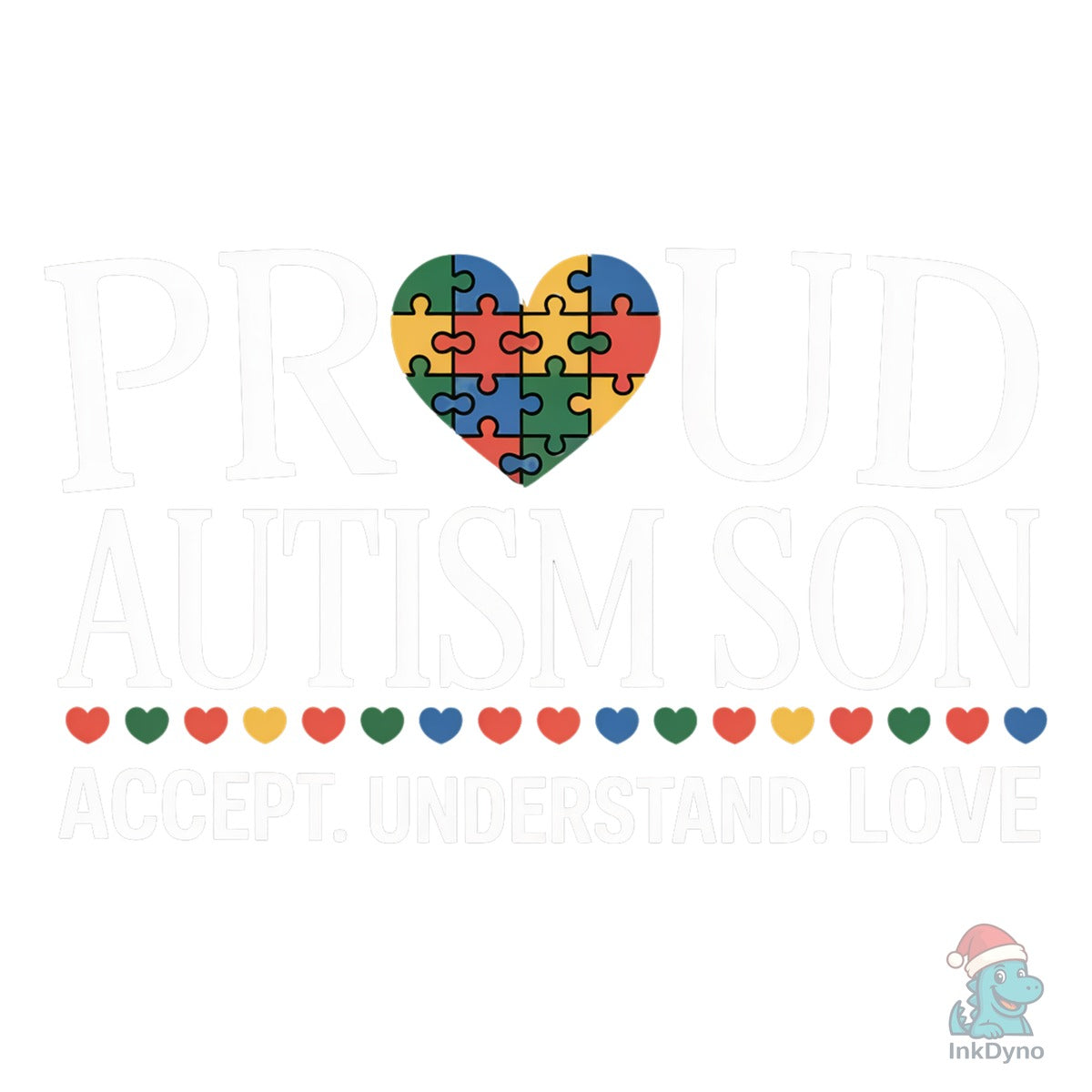 Proud Autism Son Puzzle Heart
