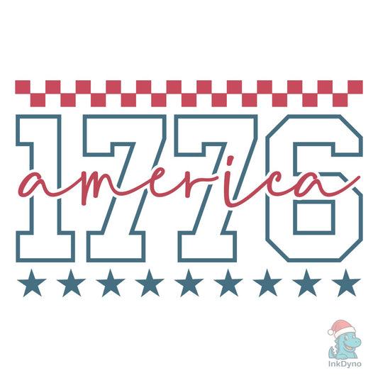 1776 America Retro 4th of July - DTF Transfer