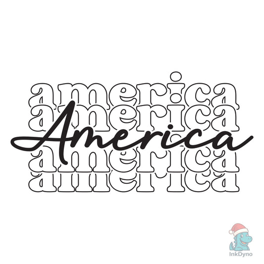 American Shirts 4th of July Fo - DTF Transfer