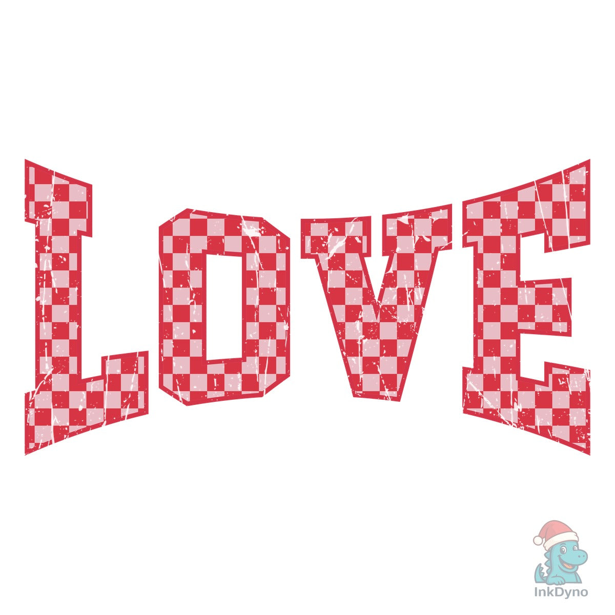 Checkered Valentine Varsity Retro Love