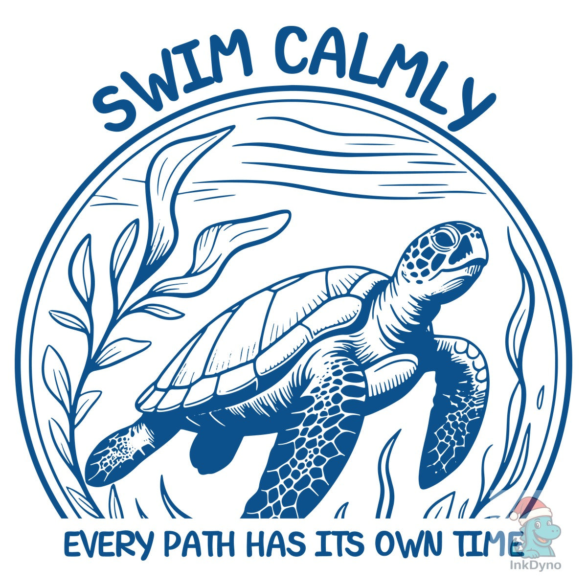 Swim Calmly T Shirt Design