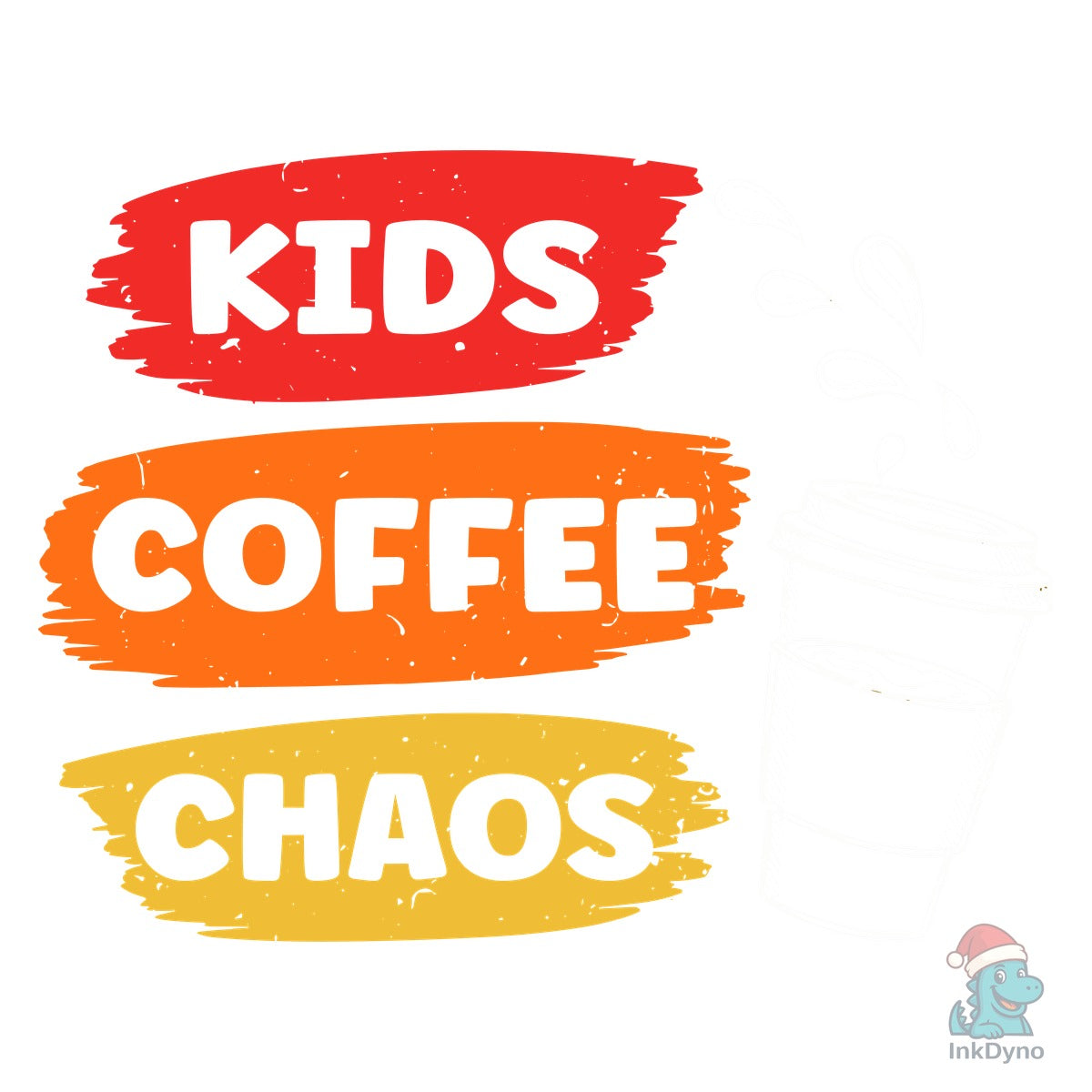 Funny Kids Coffee Chaos T-Shirt