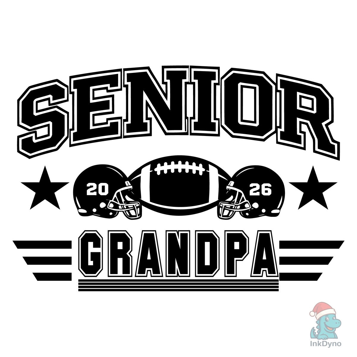 Senior Grandpa 2026 Football Pride
