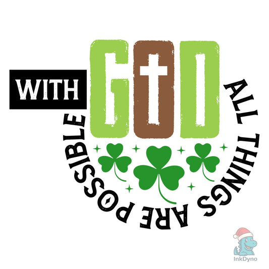 Christian Cross St. Patrick's - DTF Transfer