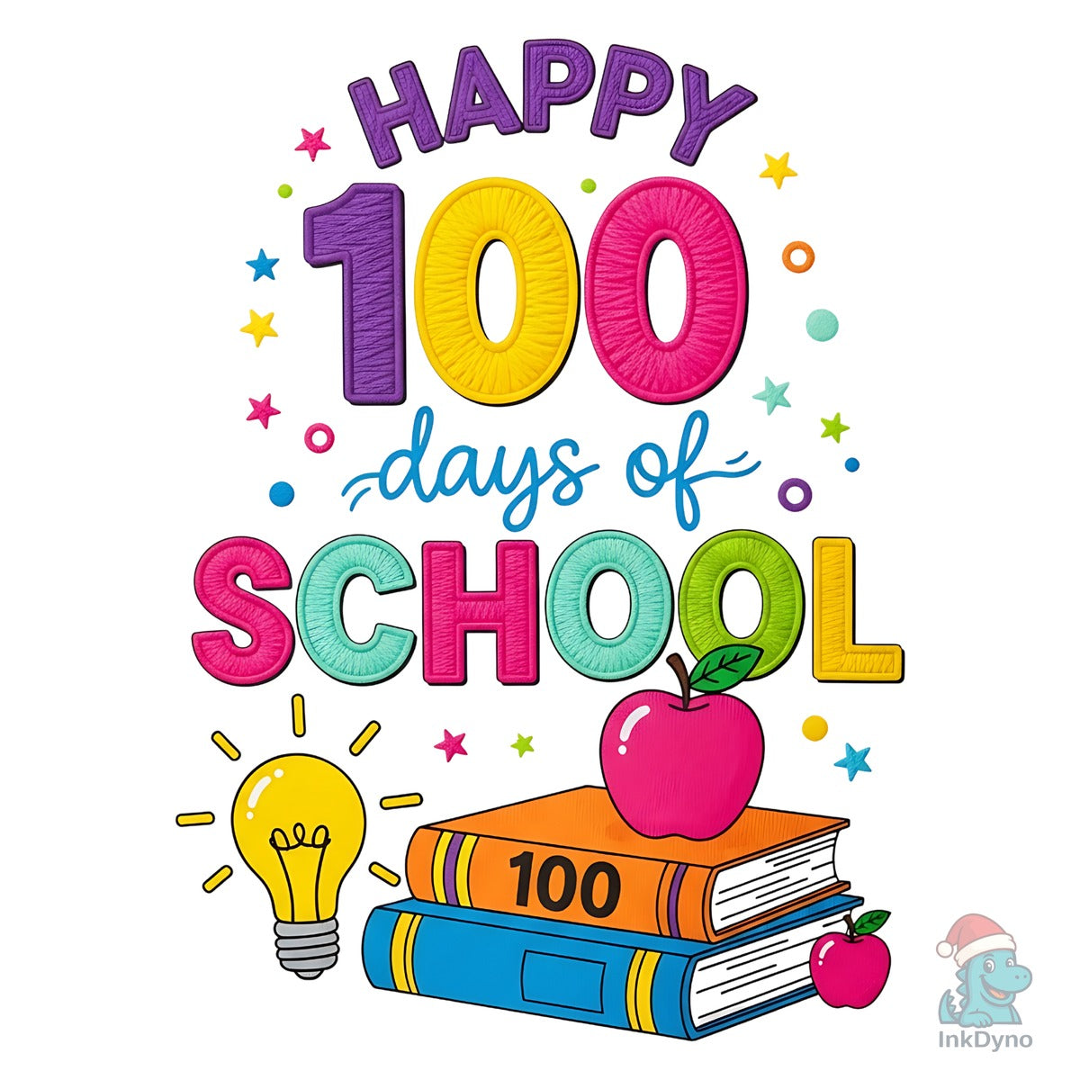 Happy 100 Days of School Color