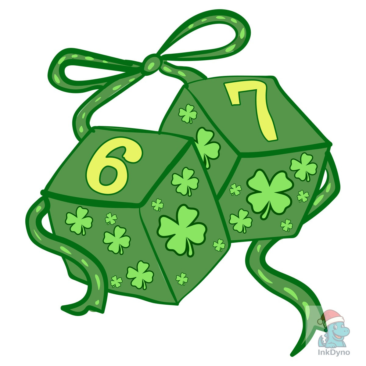 Six Seven St Patricks Day Ludo Dice