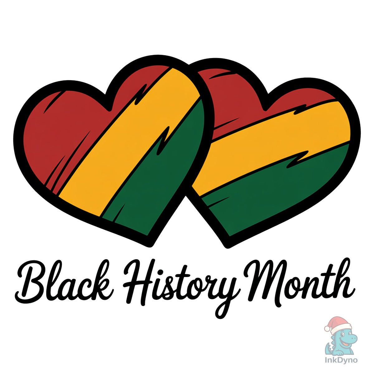 Celebrating Black History Heart