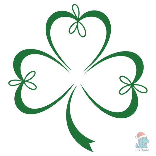 Preppy Shamrock St Patrick's Day Bow - DTF Transfer