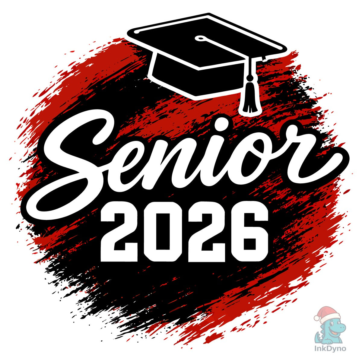 Senior 2026 Brush Stroke Design
