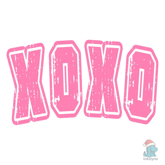 3 Colors XoXo Distressed - DTF Transfer