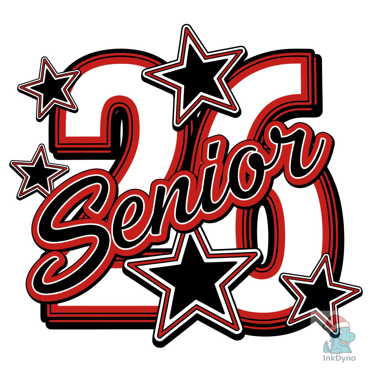 Bold Senior 26 Star Design