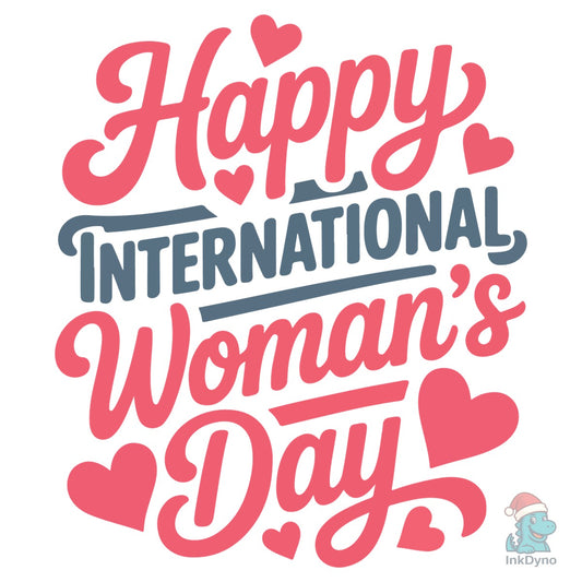 Happy Women's Day Hand Lettering - DTF Transfer