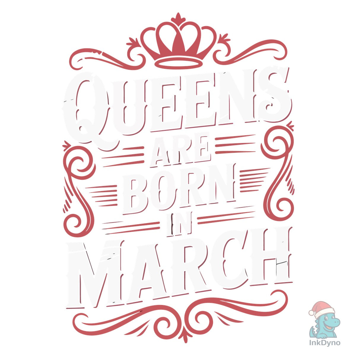 March Queen Birthday Quote Crown