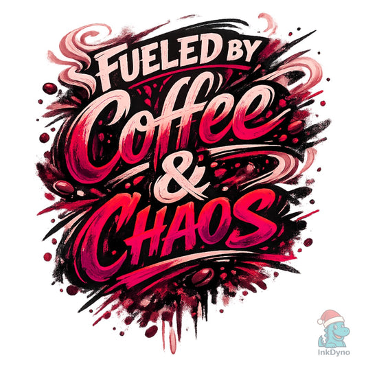 Fueled by Coffee & Chaos - DTF Transfer