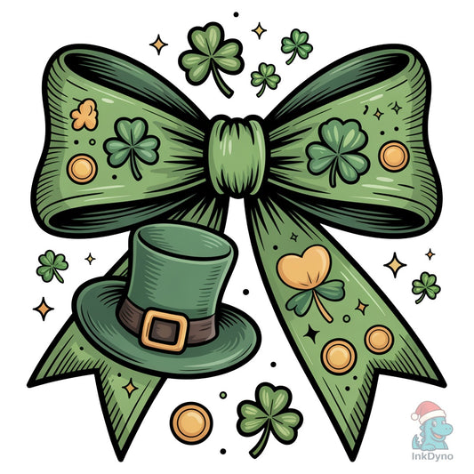 St. Patrick's Day Green Bow Bow - DTF Transfer