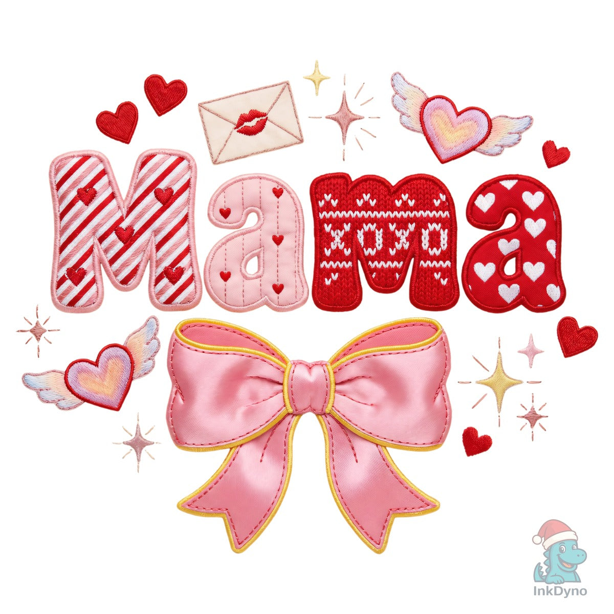 Mama Faux Embroidery Valentine
