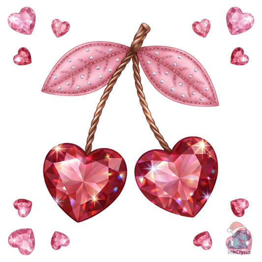 Retro Coquette Cherry Valentine Shirt - DTF Transfer