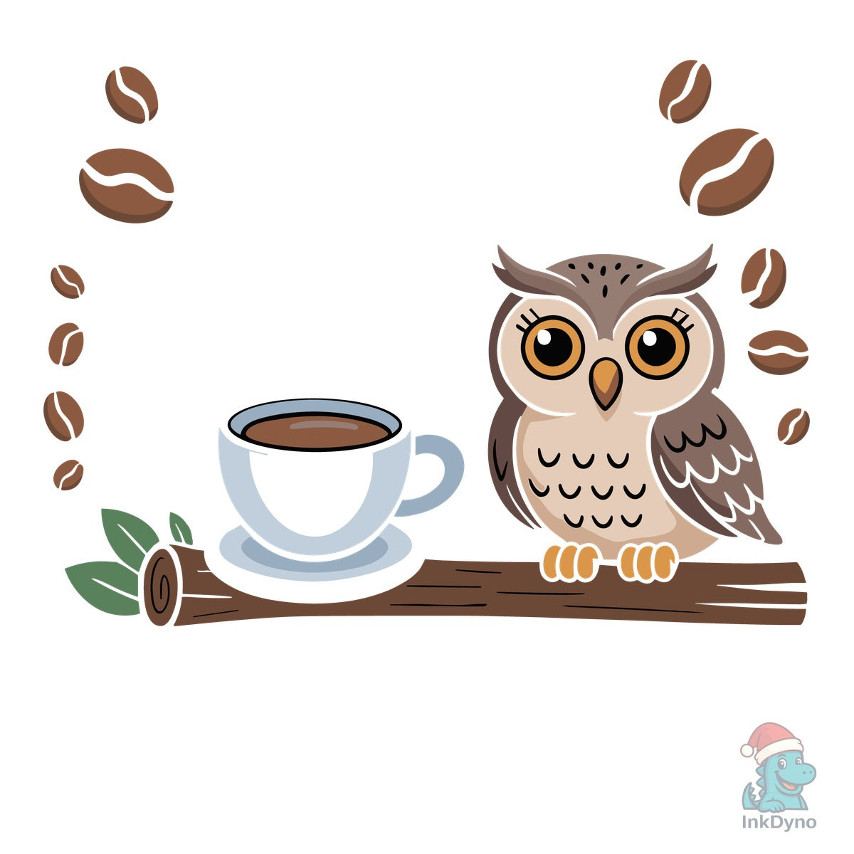 Owl I Need is Coffee T Shirt Design