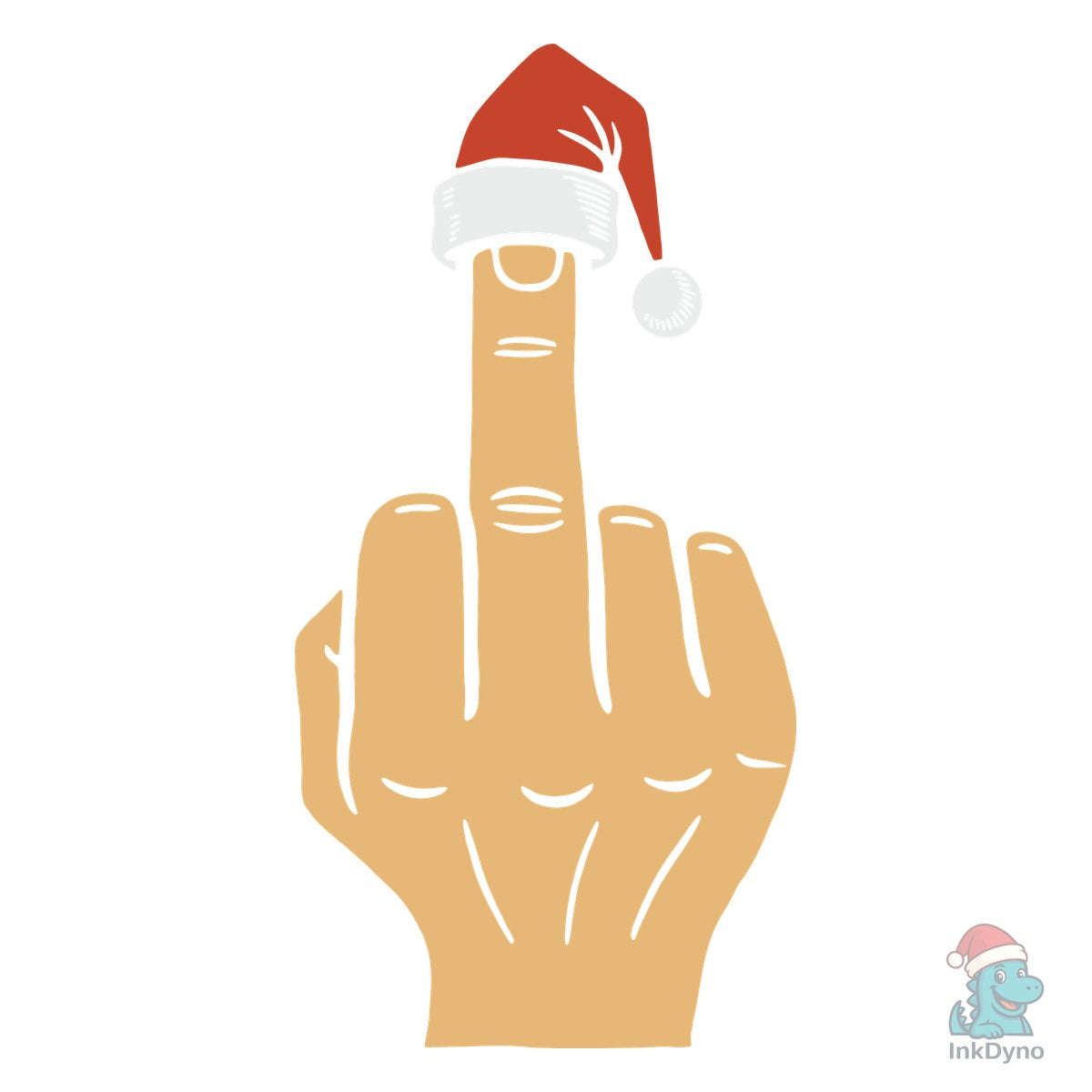 Sassy Holiday Gesture With Santa Hat Design